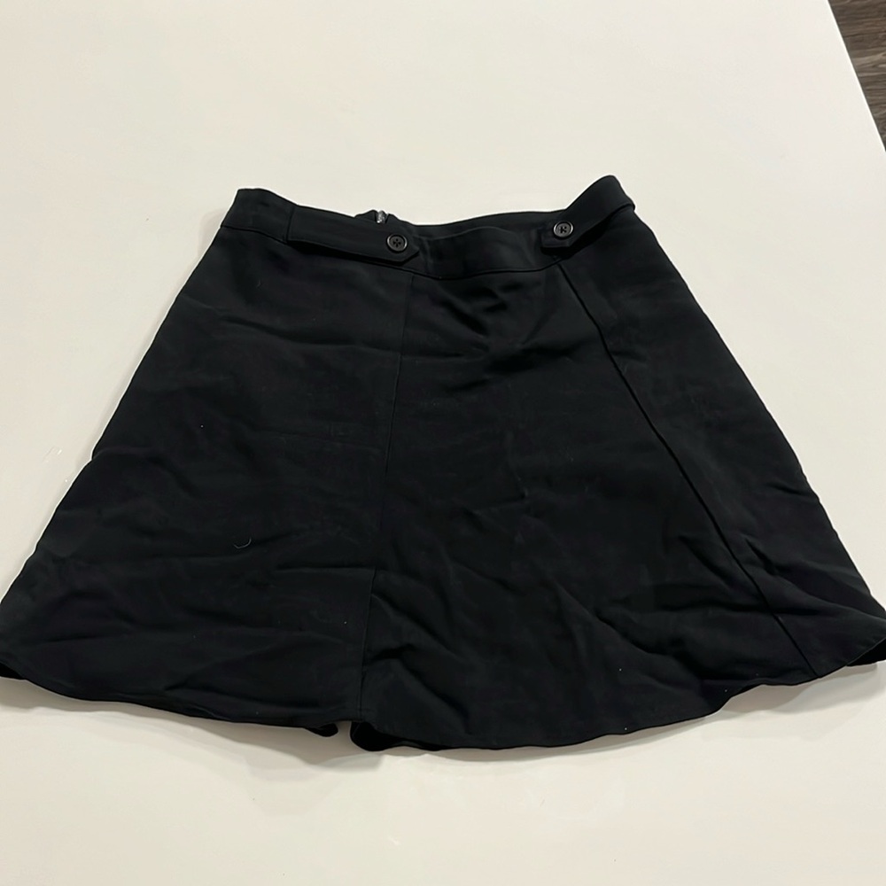 Black reformation mini skirt